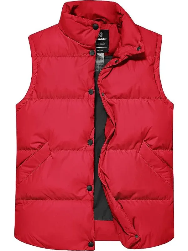 Women's Puffer Vests Thicken Winter Vest Warm Bubble Vest